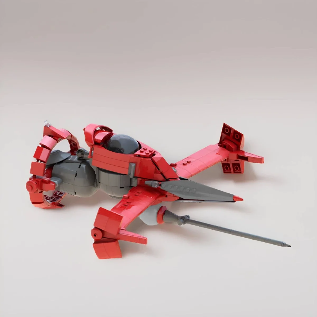 Набор строительных блоков: Красный ковбойский корабль MOC