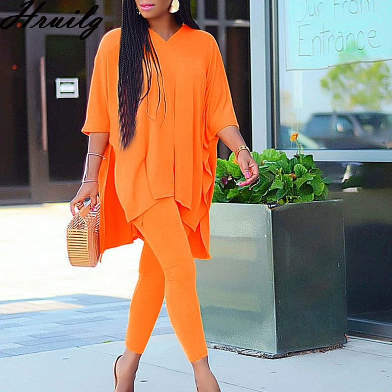 Осенняя одежда для женщин комплект из 2 предметов топ с коротким рукавом и