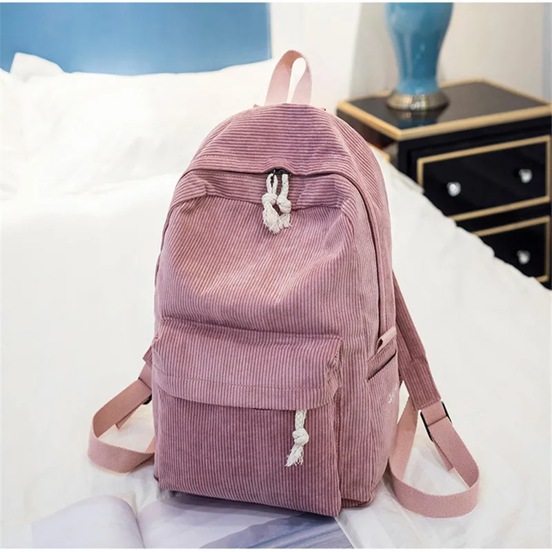 

Vintage Casual Backpack Women Travel Bag 2022 Fashion High Capacity Solid Color Women's Backpack Student Zipper School Bag New