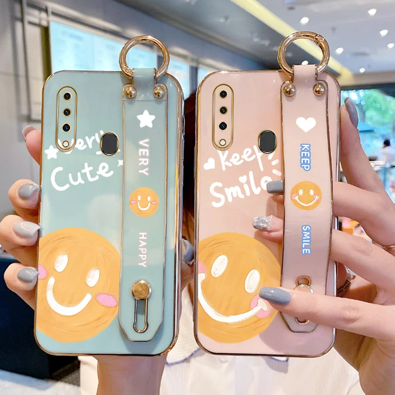 

Case for Samsung Galaxy A20s A21s A22 M22 F22 A23 A30 A31 A32 M32 A33 A42 M42 5G Oil Painting Smiling Face Case Simple Text