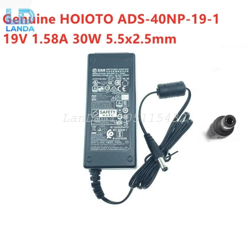 Фото HOIOTO 19 В 1,58 А адаптер переменного и постоянного тока ADS-40NP-19-1 19030E 30 Вт зарядное устройство для дисплея Hp 23ER 22EP 24F МОНИТОР источник питания постоянного тока 5,5*2,5 мм №2