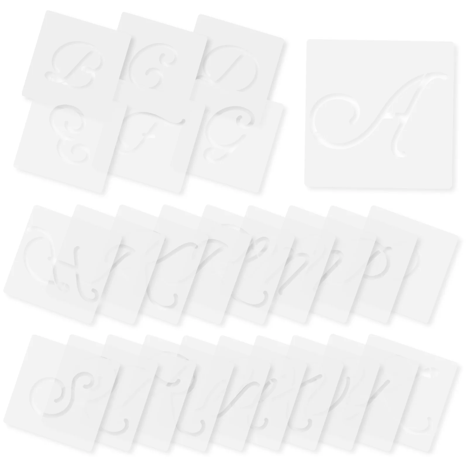

Stencils Letter Templates Alphabet Large Calligraphy Scrapbooking Cake Journal Diy Printing Spray Template Stencil Letters Abc