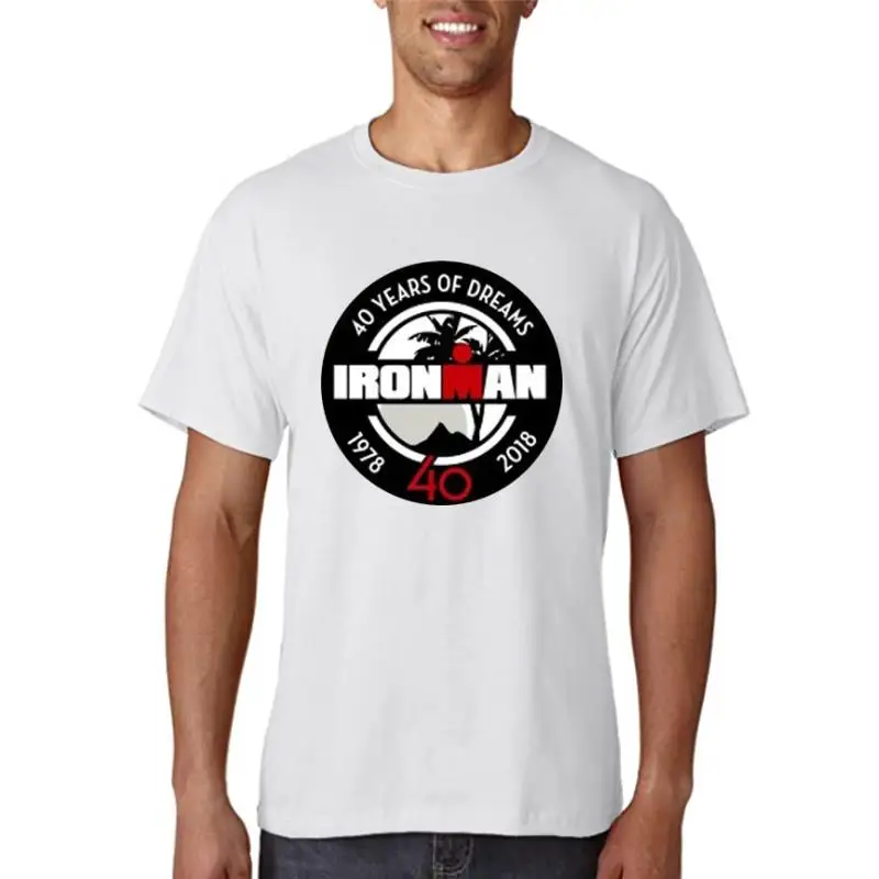 

Summer Ironmon 40 Yeors of Dreoms Triothlon Men's Block T-Shirt Size S-3XL