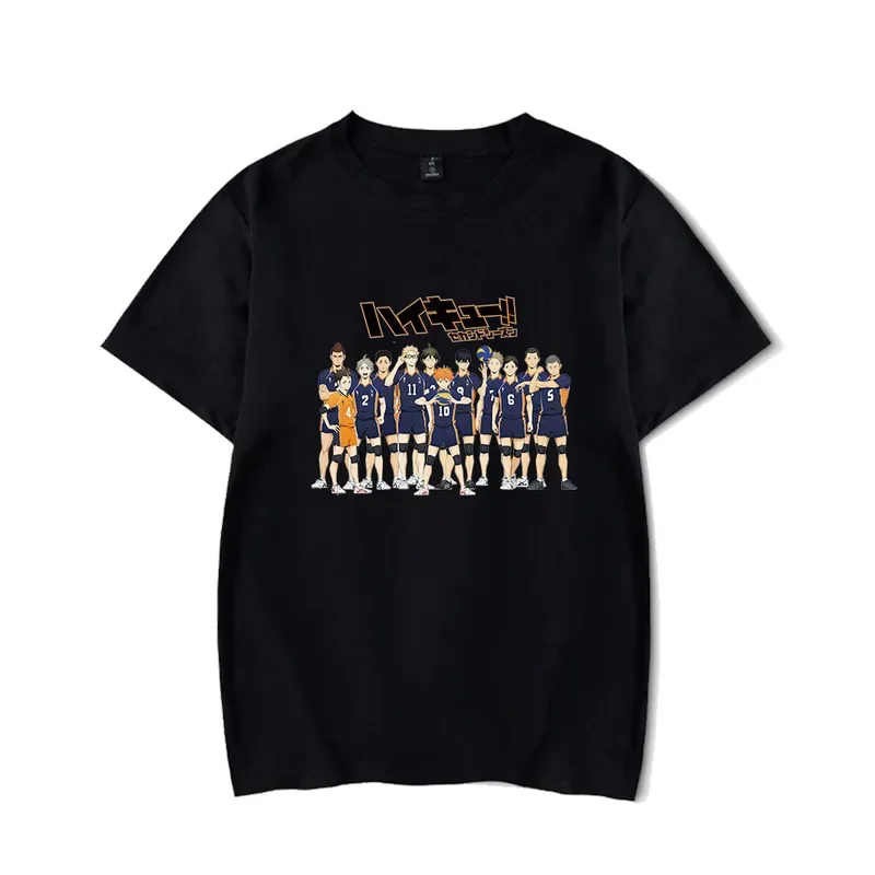 Аниме футболка Haikyuu Косплей Kuroo Bokuto Oya манга Shoyo волейбол смешная с коротким
