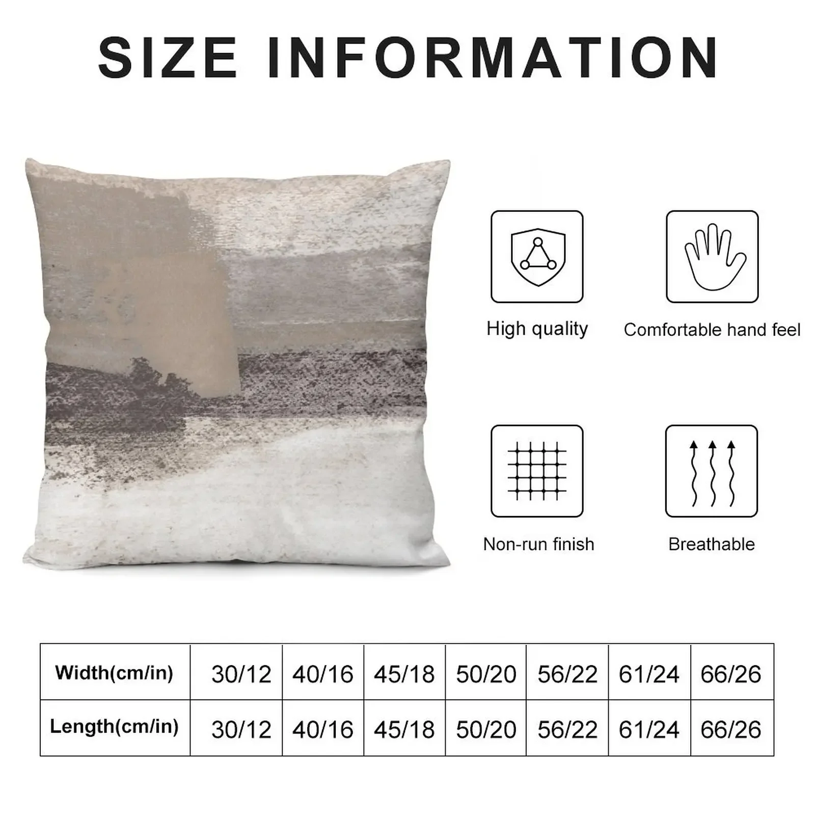 Серо-коричневый и угольно-серый горизонтальный современный абстрактный рисунок