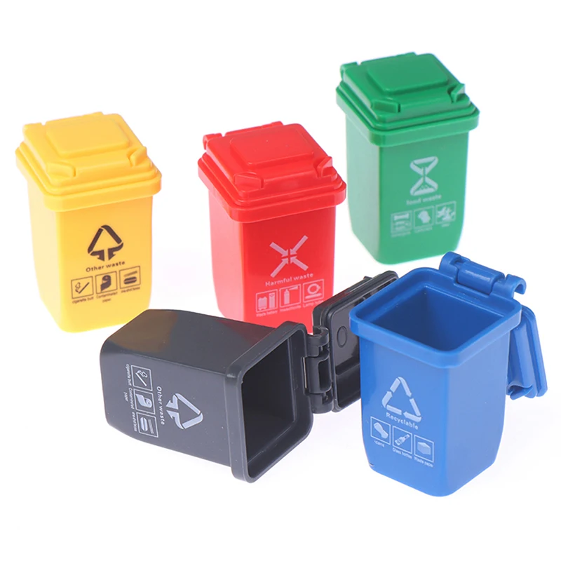 Garbage Sorting Toy Garbage Truck Cans Curbside Vehicle Bin Toys Simulation Furniture Toy