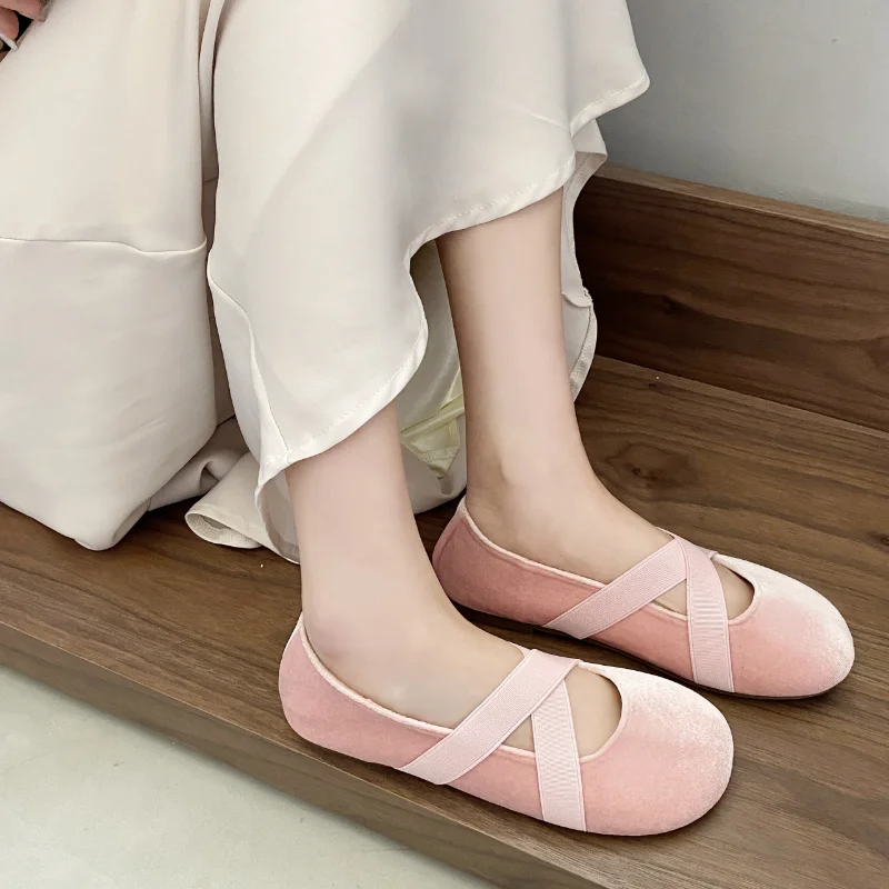 

2023 Hot Sale Shoes for Women Ballet Flats Women's Flats New Fairy Wind Wild Dress Flats Women Square Toe Shallow Shoes Ladies