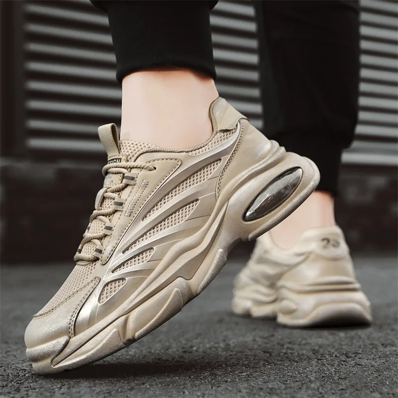 Кеды CYYTL Мужские дышащие кроссовки из кожи удобная повседневная обувь для бега и