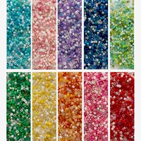 700pcs colorful glass tube seed spacer rainbow beads jewelry making sewing pendant headware necklace bracelet earring 2mm