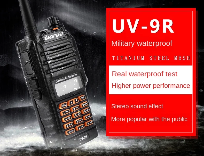 BAOFENG BF-UV9R Waterproof Intercom Civil Waterproof Wireless Handheld Intercom Real Grade 8 Waterproof Intercom enlarge