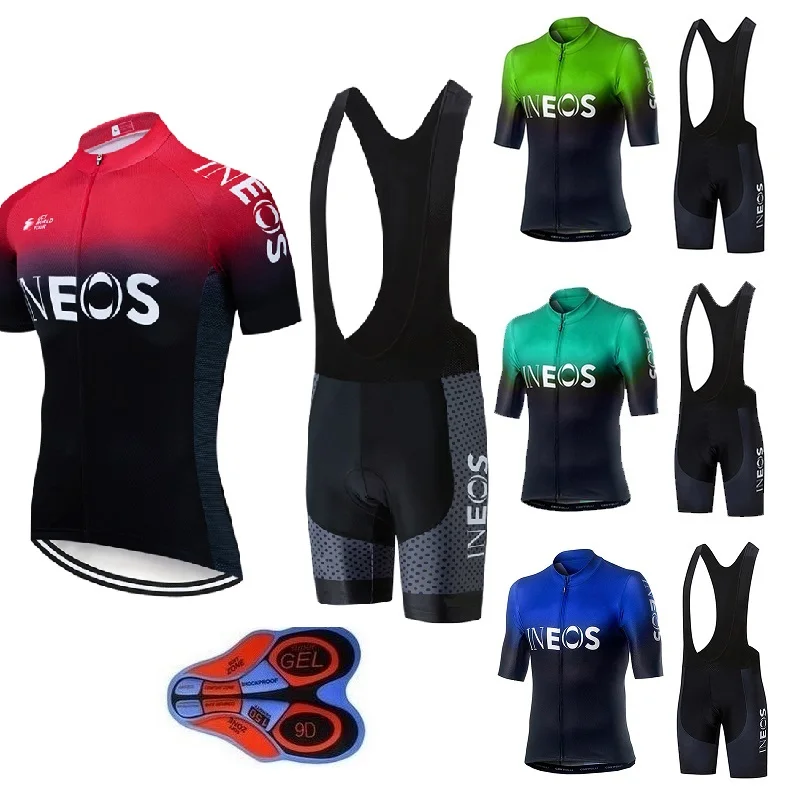 

2021 INEOS Cycling team Clothing 9D gel pad shorts Quick Dry Bike jersey set Ropa Ciclismo Mens pro BICYCLING Maillot Culotte
