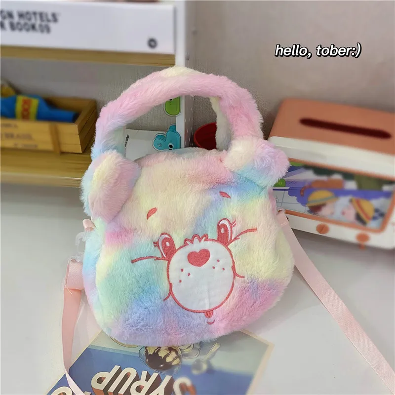 Забота медведь Радуга Медведь Мультфильм Плюшевая сумка на плечо милый кукла