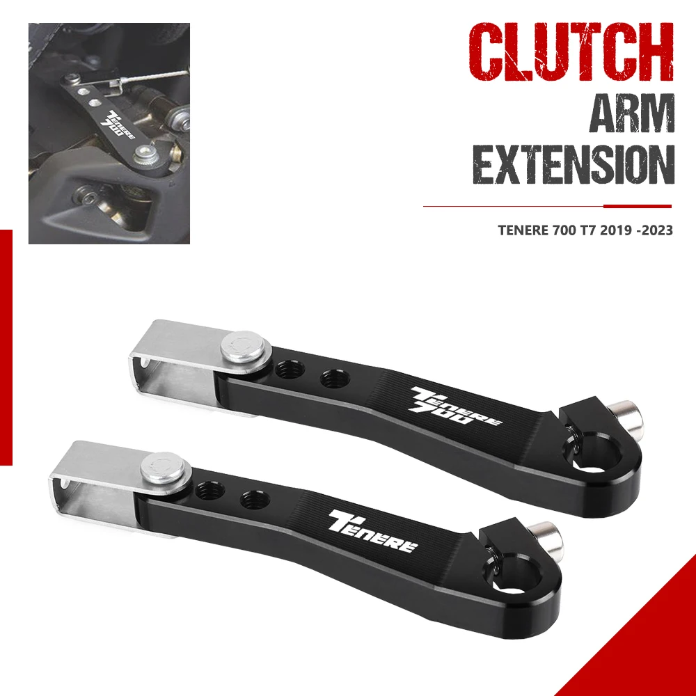 

Tenere 700 One Finger Clutch Levers Easy to Pull Cable System Clutch Arm Extension For Yamaha Tenere700 T7 2019 2020 2021 2022
