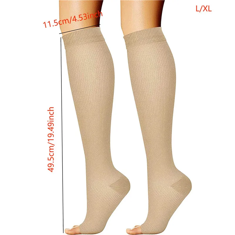 Компрессионные носки до колена дышащие медицинские компрессионные щиколотки с