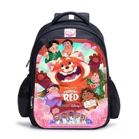 turning red children backpacks for girls cartoon fashion bag kawaii red panda large capacity trend travel waterproof school bags