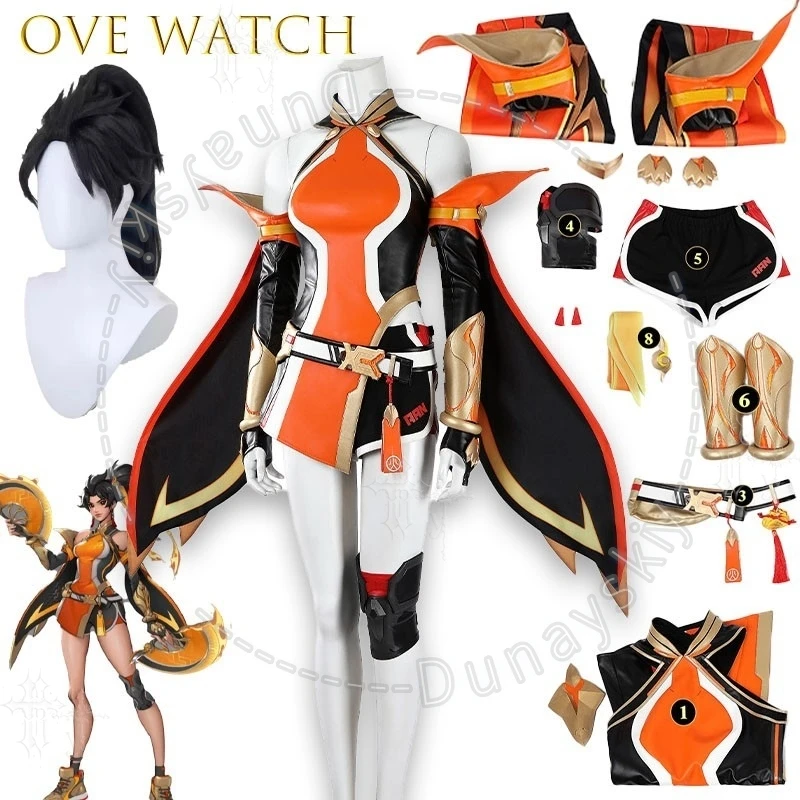Фото Костюм для косплея Ove Atch Anran Original Skin, наряд персонажа аниме-игры для женщин, для Comic Con, Хэллоуина, вечеринок, ролевых игр, сексуальный косплей №2