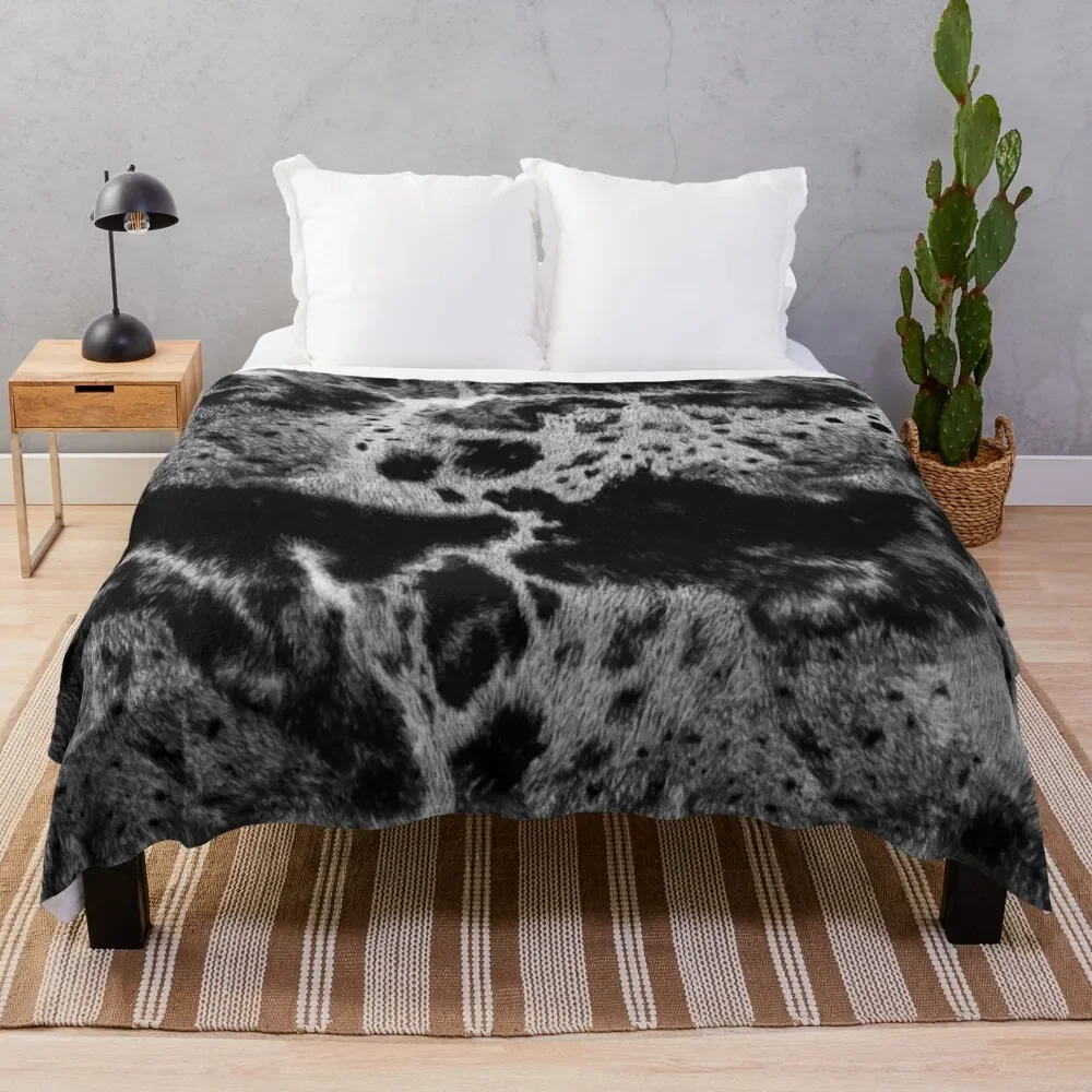 Одеяло Catahoula с леопардовым рисунком из меха собаки синее Мерле теплое зимнее