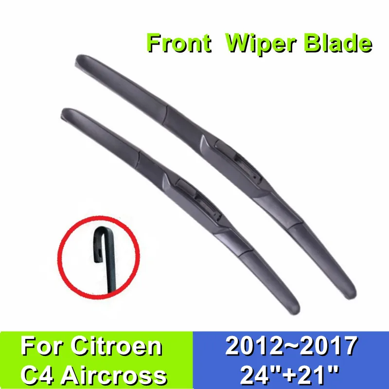 

Щетка стеклоочистителя для автомобиля Citroen C4 Aircross 24 дюйма + 21 дюйм, резина для лобового стекла автомобиля 2012 2013 2014 2015 2016 2017