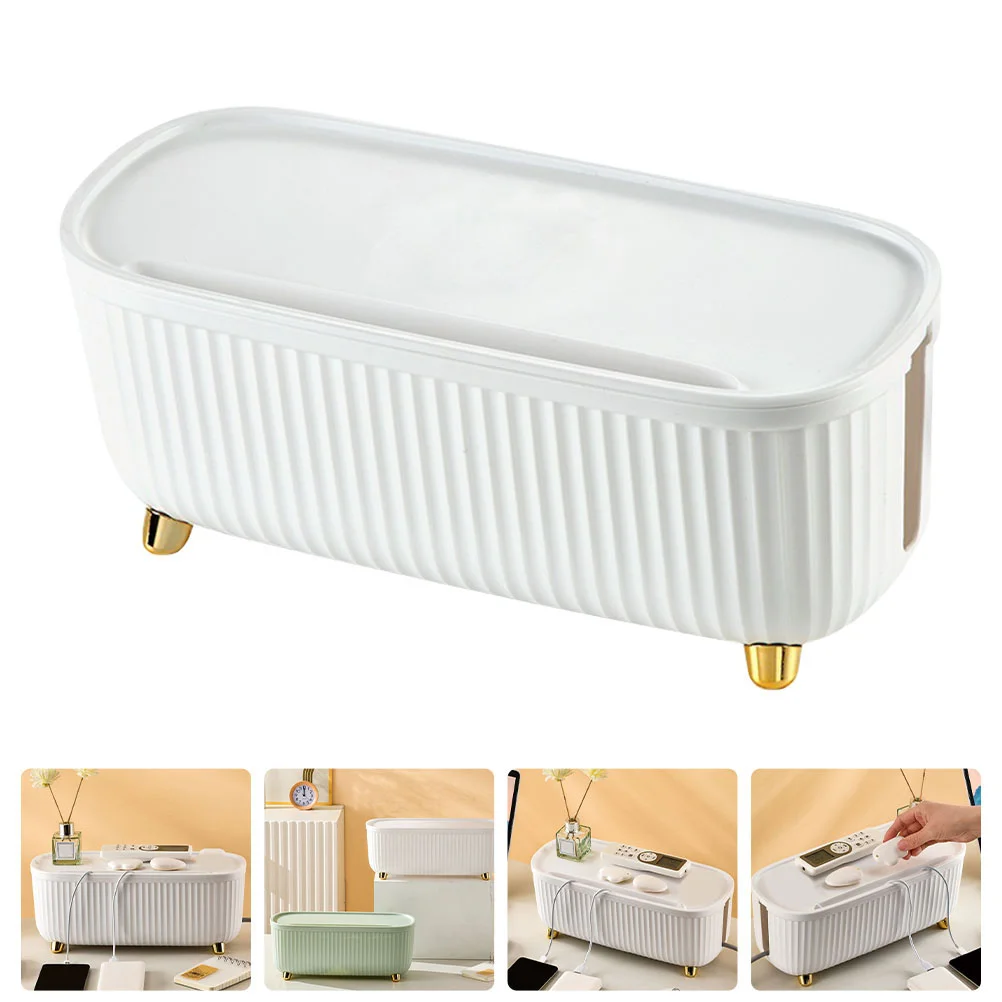 

Wire Finishing Box Charging Cable Boxes Transparent Management Power Line Socket Abs Plastic Organizers