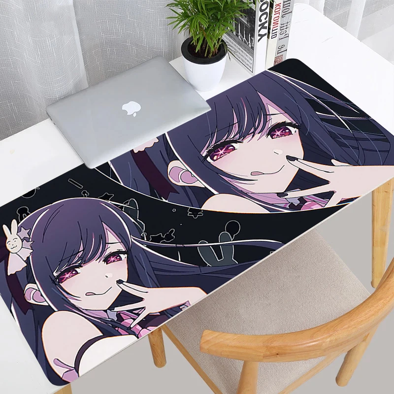 

HD Anime Gaming Accessories Mouse Pad Oshi No Ko Hoshino Ai Custom Game Cabinet Mousepad Laptop Non Slip Desk Mat Kawaii Carpet