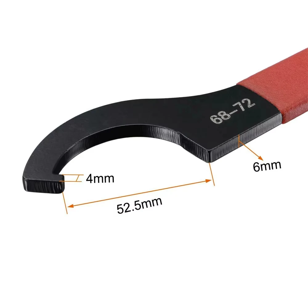 45-48HRC Гаечный ключ 38-42 мм/45-52 мм/55-62 мм/68-72 мм Противоскользящая ручка Черный