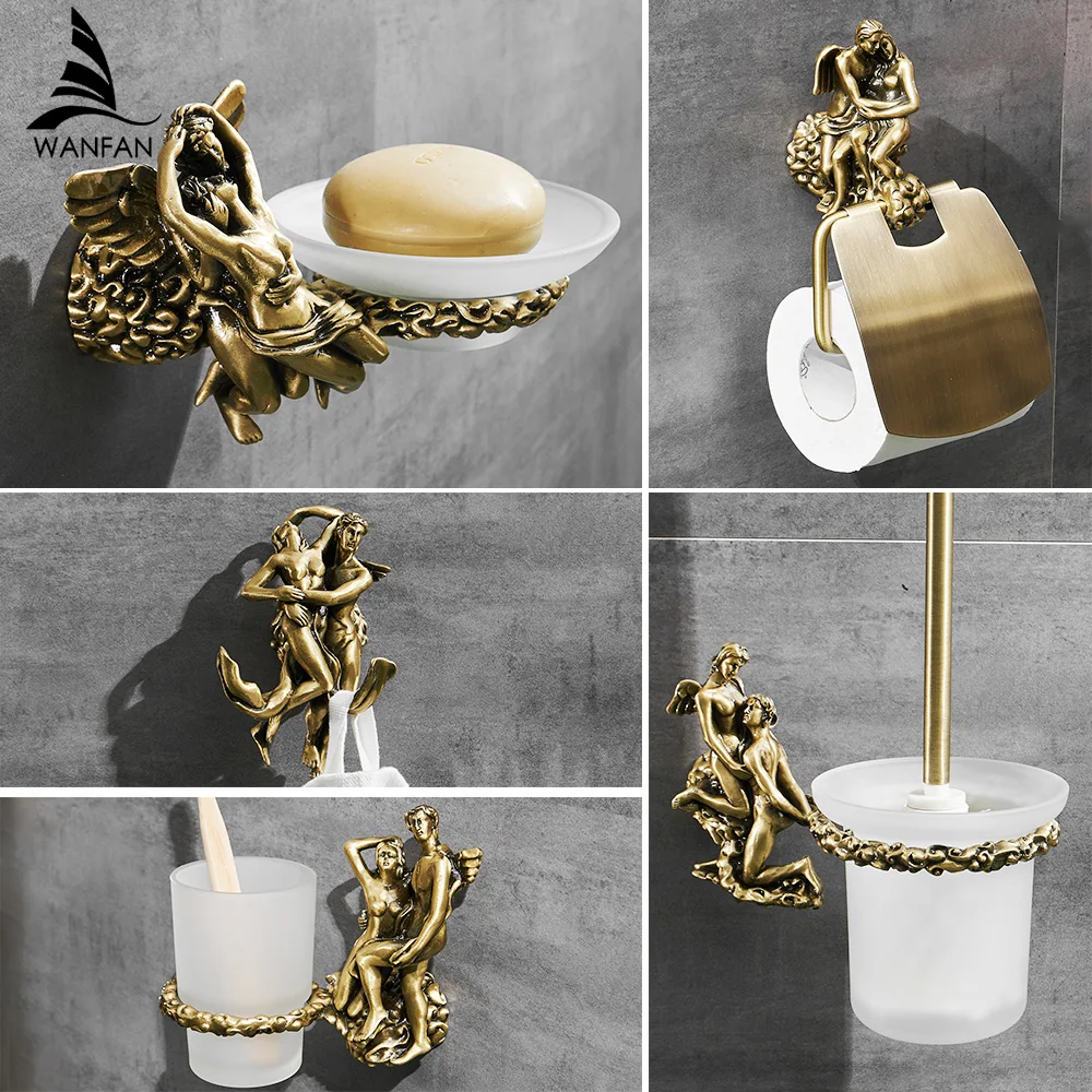 romantyczny zestaw akcesoriów łazienkowych pierścień na nakładkę deskę sedesową i haczyk zasłonę prysznicową firmy OWOFAN