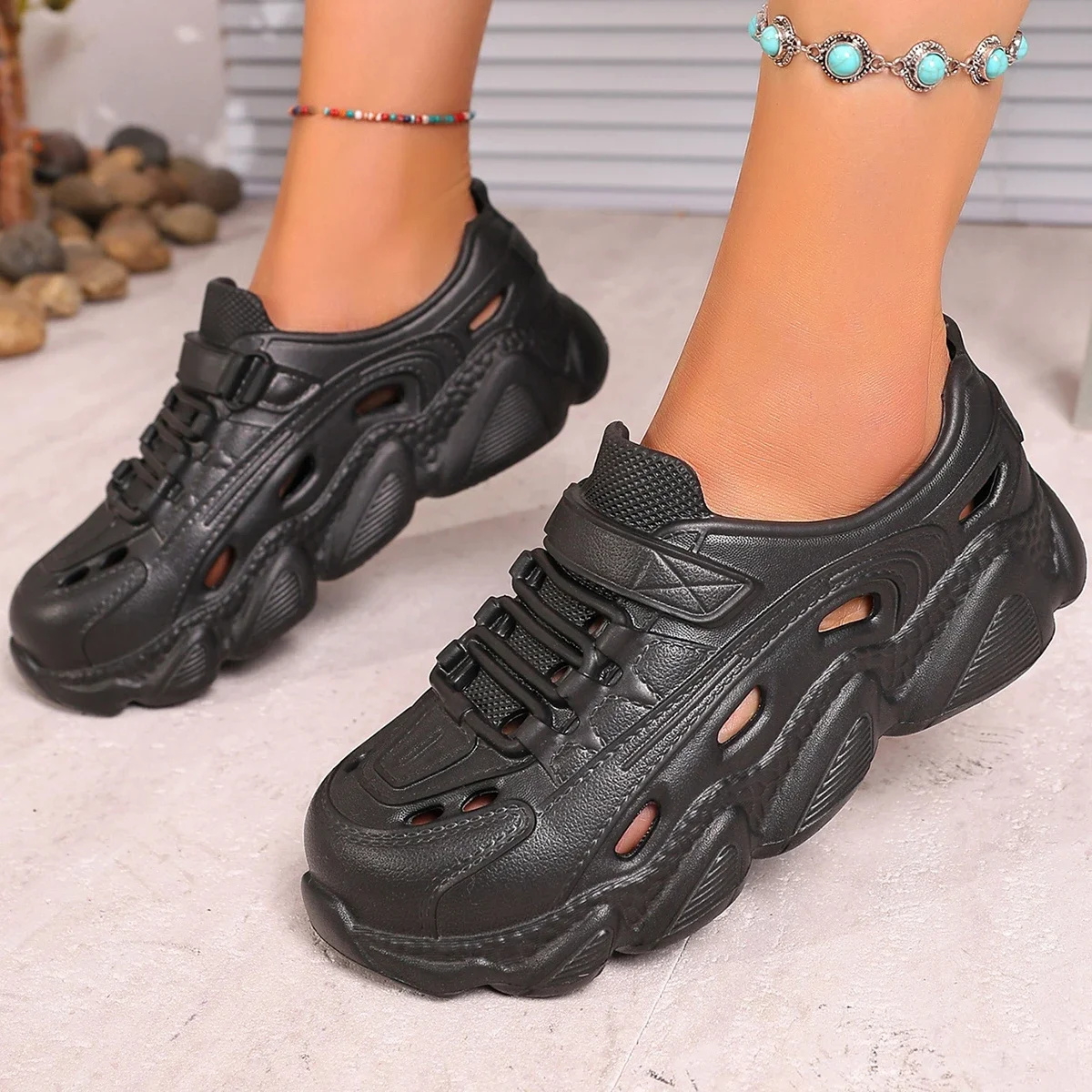 Модные женские и мужские сандалии уличная одежда утолщенные противоскользящие