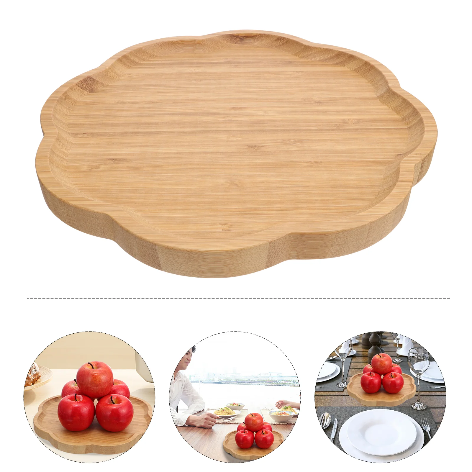 

1pc Durable Sushi Tray Board Bamboo Serving Tray Sushi Plate Japanese Plate