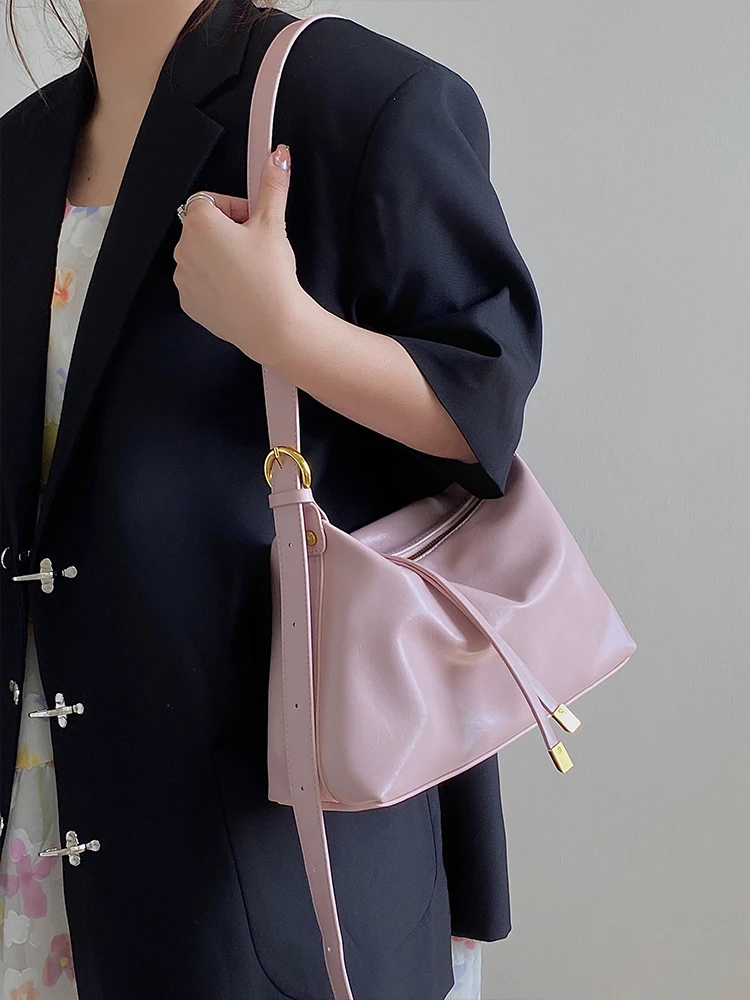 Женская розовая вместительная сумка-тоут новинка 2023 женская сумка через плечо из