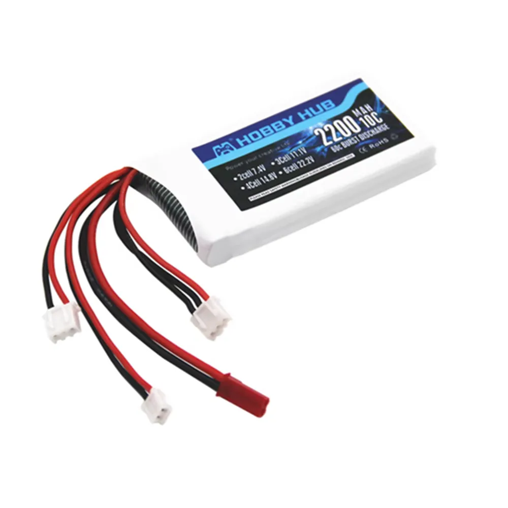 Аккумулятор LiPo 2S 7.4В 2200мАч 10C для передатчика FrSky Taranis Q X7, для Radiolink RC3S RC4GS RC6GS DX6e DX6, запасная часть для радиоуправляемых моделей. (art.: 3920dcccf2d02) - 3920dcccf2d02