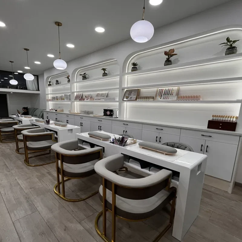 Nail Tech стол профессиональный маникюрный пылесос ящики мебель для салона столы