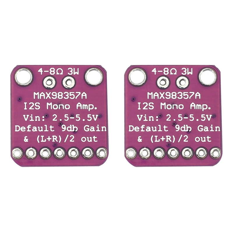 

2X Max98357 I2S 3W Class D Amplifier Breakout Interface Dac Decoder Module Filterless Audio Board For Raspberry Pi Esp32