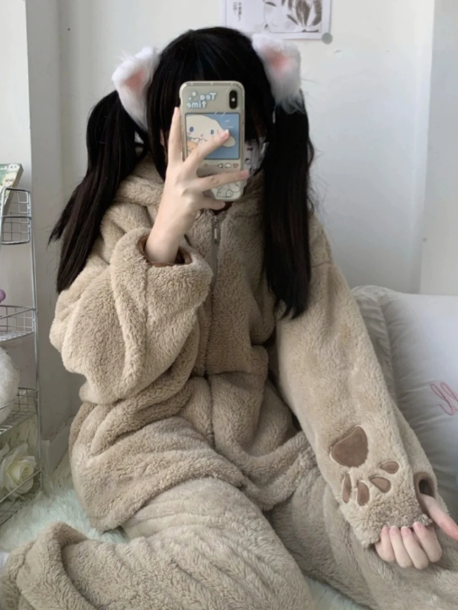 Японские модные пижамы GP женские осенне-зимние новые комплекты домашней одежды