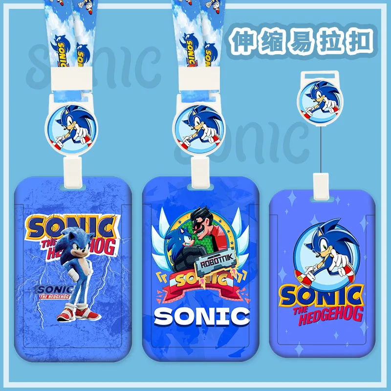 Держатели для удостоверений личности с рисунком Ежик Соник аниме-игры ПВХ