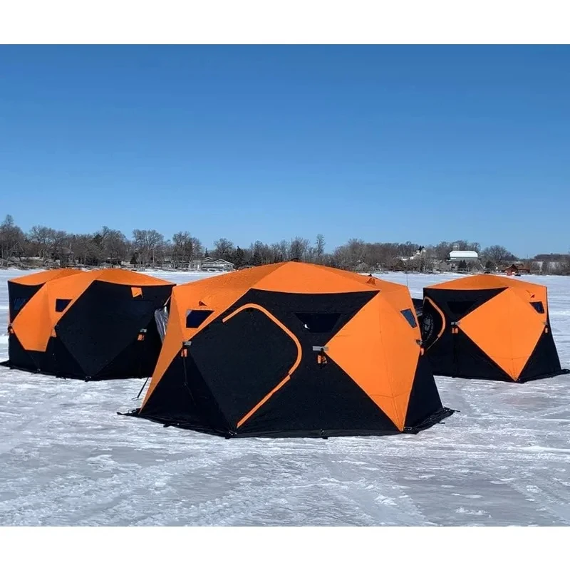 Всплывающий портативный изолированный укрытие для зимней рыбалки кемпинга и