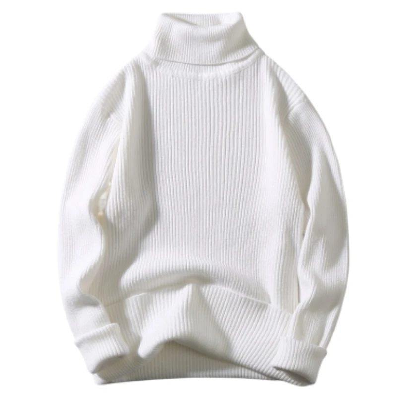 

Mens Sweater Autumn and Winter Turtleneck Pullovers Solid Color Long Sleeves 6 Colors Men Clothing Fashion Roupas Maculinas
