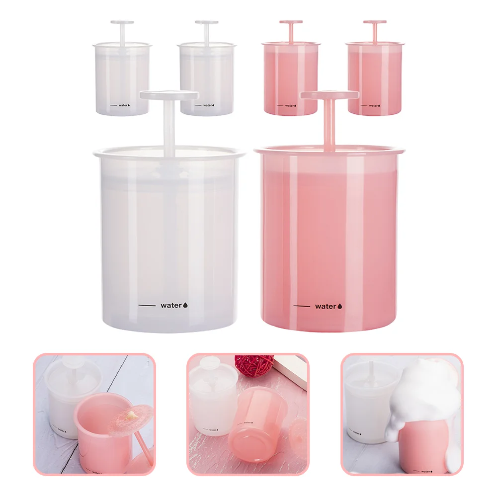 

6 Pcs Facial Cleanser Foamer Cleaning Tool Oil Face Bubbler Foams Maker Pp Wash Travel Skincare Tools