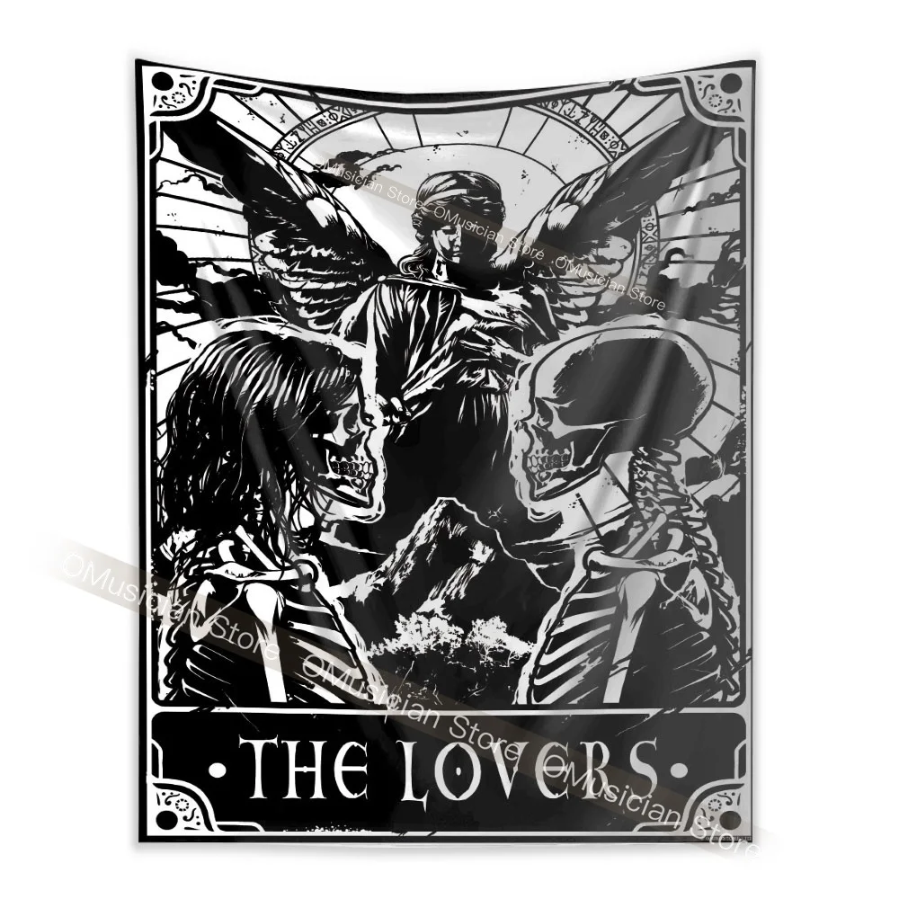 

Skull Lover Home life wall tapestry for living room black and white cards bedroom home decor tapestry Teens BOY Girl Gift