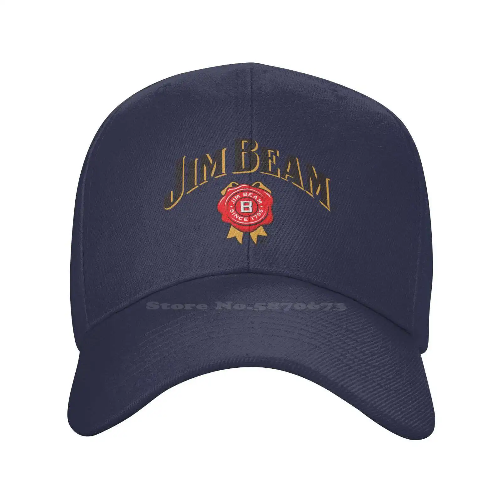 

Jim Beam Logo Printed Graphic Brand Logo High-quality Denim cap Knitted hat Baseball cap