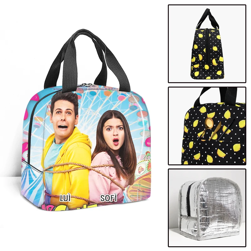 

Fashion Trendy Me contro Te Student Work Lunchbox Thermal insulation Food Lunch Bag 3D Printed Portable Handbags Ice Bags