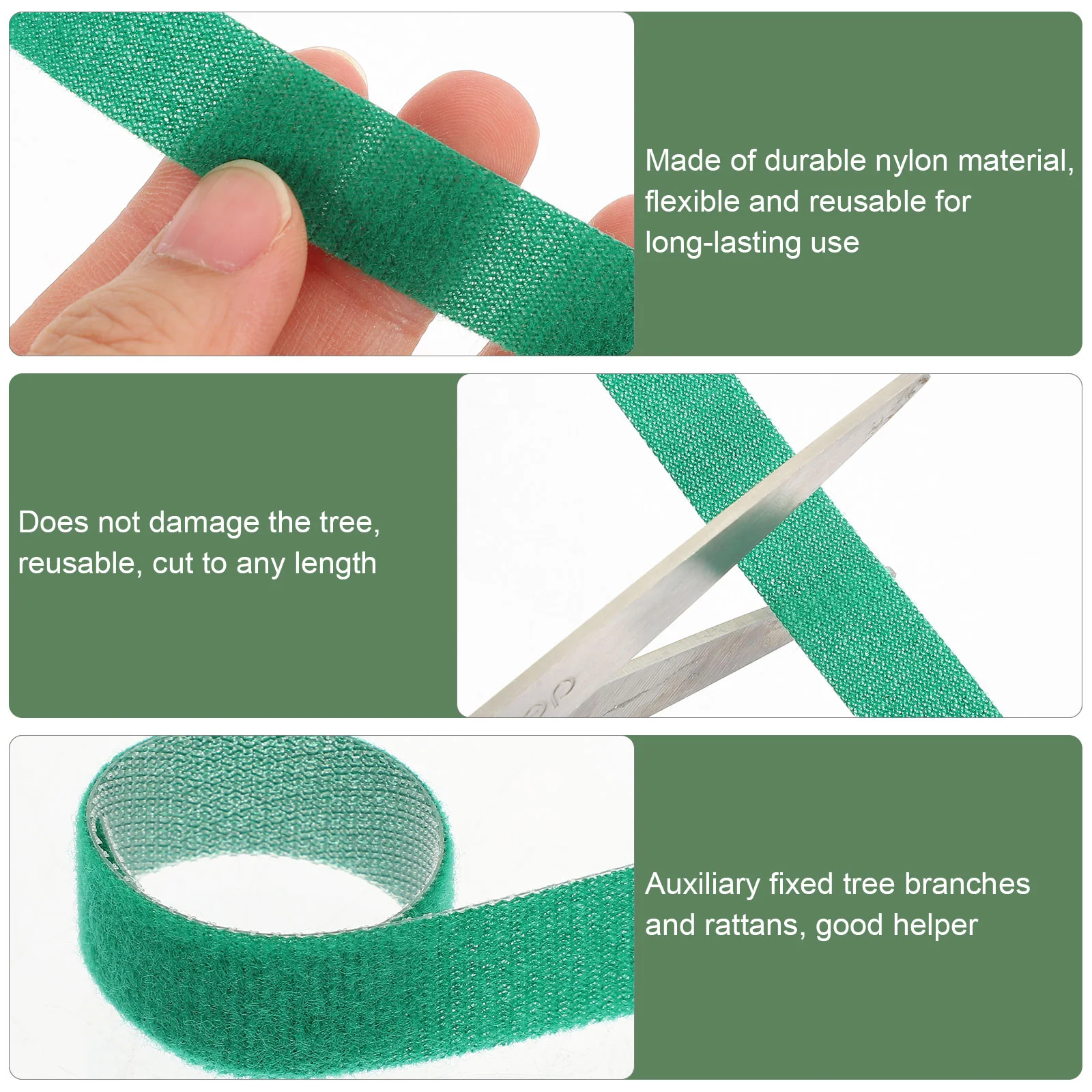 

Tie Ties Garden Tape Tree Strapssupportnylon Climbing Stake Staking Vine Fruit Green Strap Gardening Cable Hook Supportsgrowing