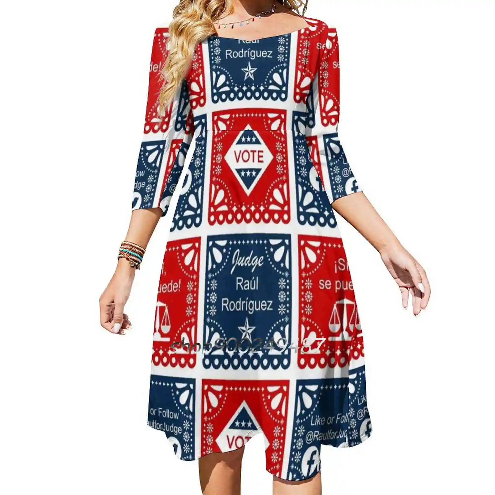 Платье-клеш Papel Picado платье с квадратным вырезом элегантное женское модное