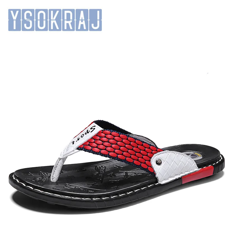 

YSOKRAJ Quality Men Sandals Comfortable Lightweight Summer Slippers Men Shoes Breathable Flat Big Size 45 Pantuflas De Hombre
