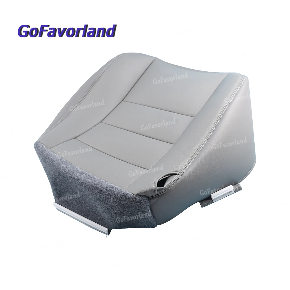 

Gray Front Left Driver Bottom Seat Cover Synthetic Leather For Ford F-250 2006 2007 F350 2002 2003 2004 2005