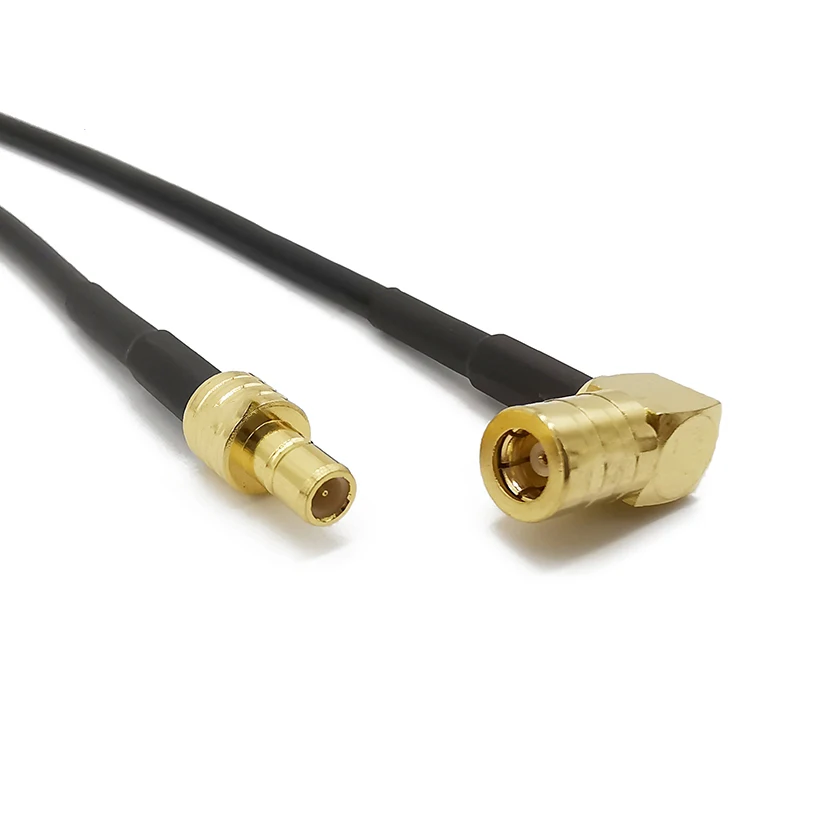 

SMB штекер женский RG174 Удлинительный кабель коннектор прямоугольный SMB разъем для подключения антенны джемпер RG174 отрезок коаксиального кабе...