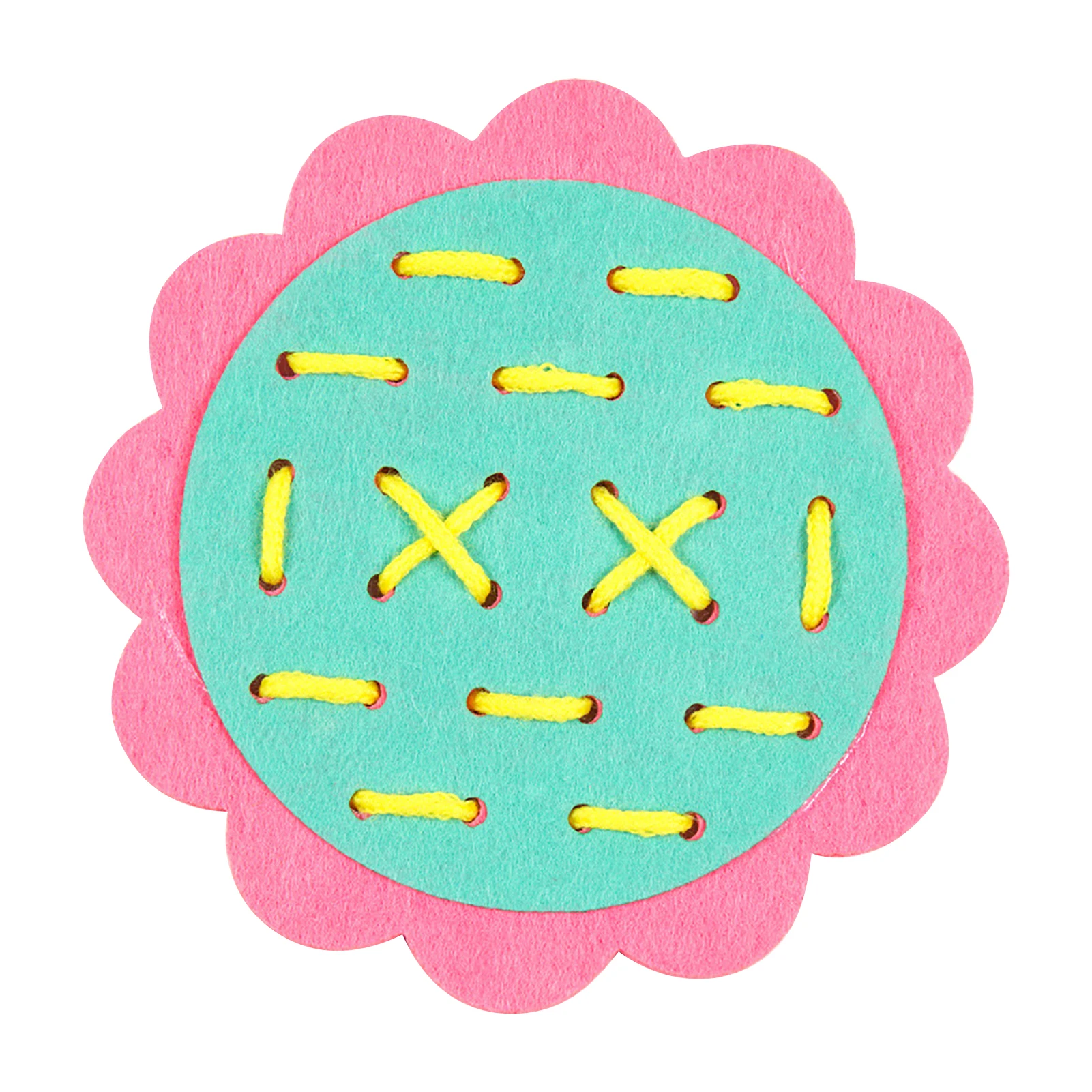 

Игрушка, обучающая завязывать шнурки DIY нетканое полотно для детей, обучение по методике Монтессори, в форме подсолнуха, нетканое полотно, н...