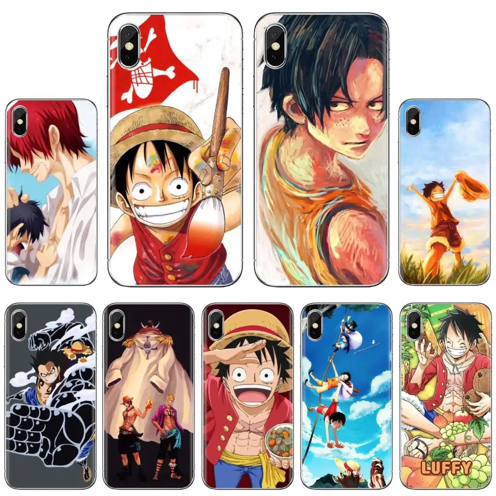 

One piece ace and luffy anime For iPhone 10 11 12 13 Mini Pro 4S 5S SE 5C 6 6S 7 8 X XR XS Plus Max 2020 Soft Skin Cover