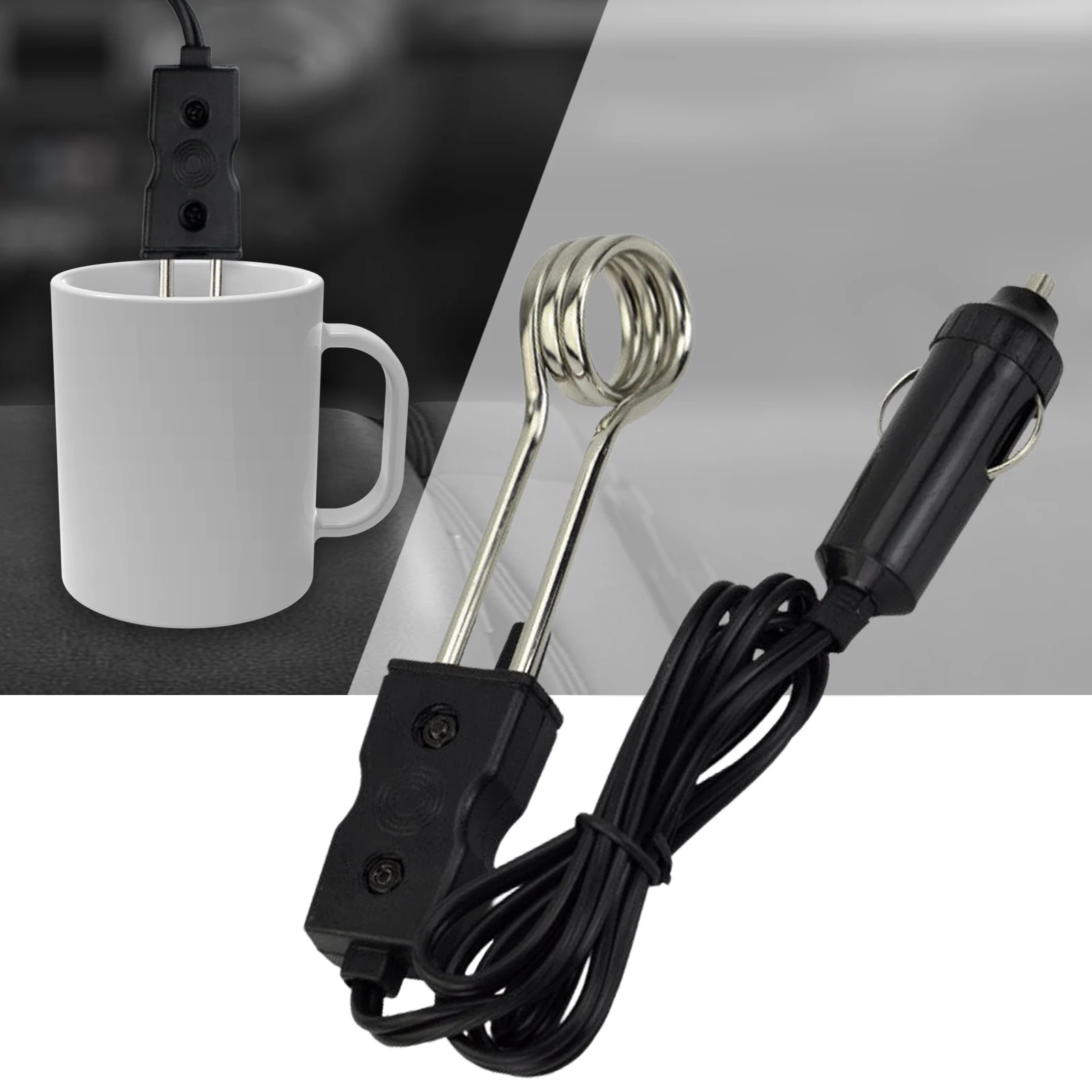 

12 В 24 в погружной водонагреватель портативный безопасный обогреватель модный автомобильный погружной обогреватель Электрический Чай Кофе...