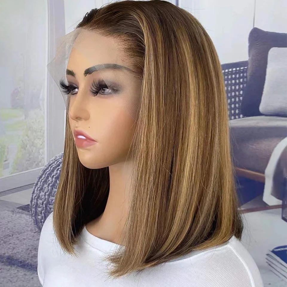 Wigs Brazilian Remy Hair Short Bob Human Hair Wigs
