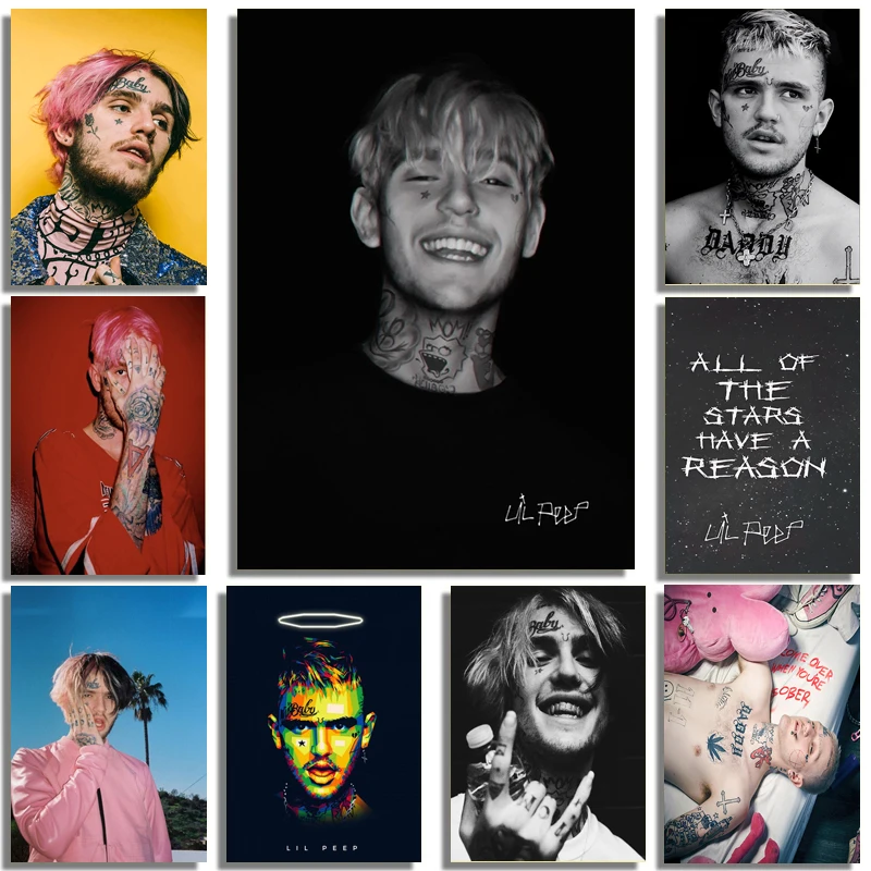 

Настенная живопись Singer Star рэпер Lil Peep, Модульная картина Hd с принтом, современный холст для гостиной, украшение для дома
